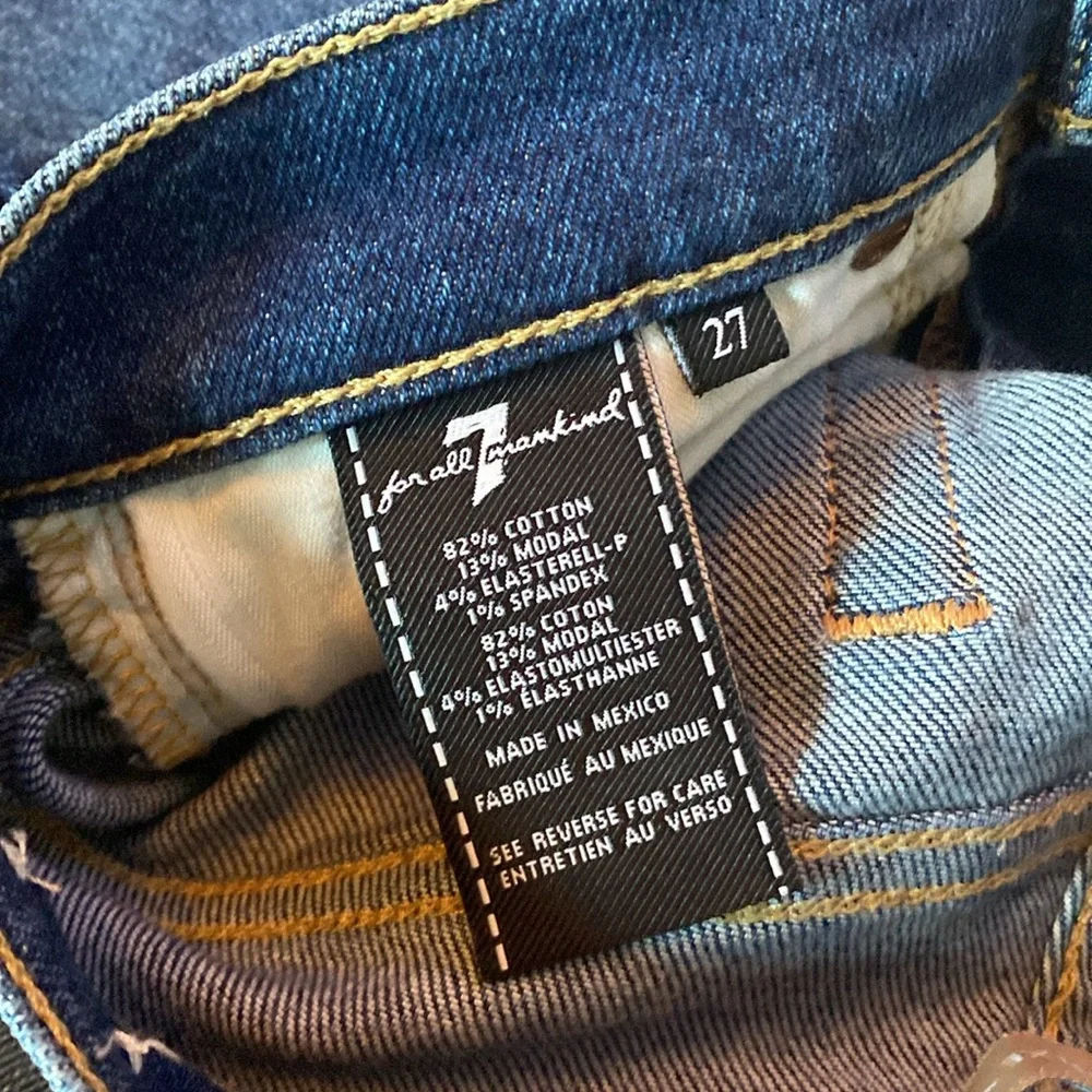 7 For All Mankind Jeans size 27 - Picture 7 of 8